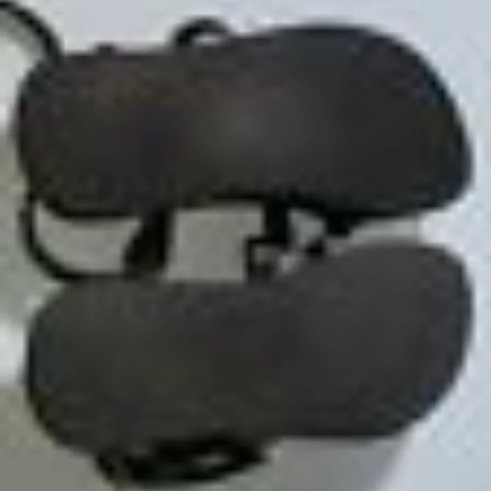 NEW JESUS - 01 SANDALS W HEEL UNISEX HANDMADE LEATHER BLACK NEW W/O BOX Black - Picture 4 of 10